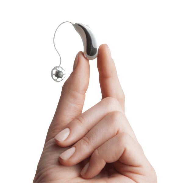 hearing aid in hand